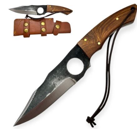 Red Deer: Hunt Knife Wood HNDl 9&quot; lanyard