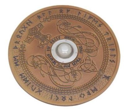 Wood Shield: Viking Runes