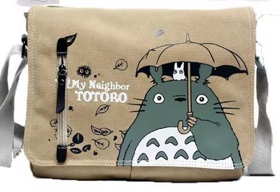 Totoro: Messenger  Canvas "My Neighbour: Beige