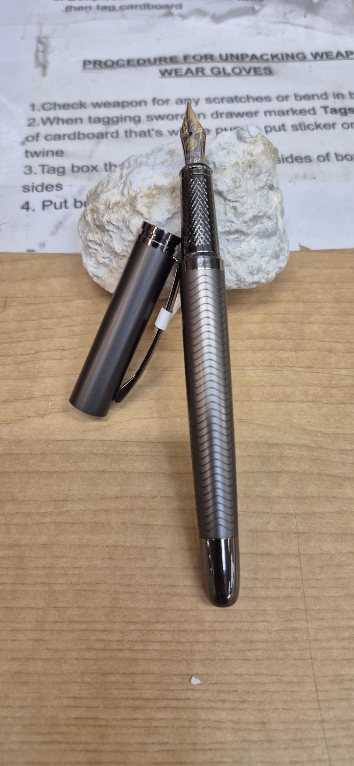 Fountain Pen: Lux Silver Plate