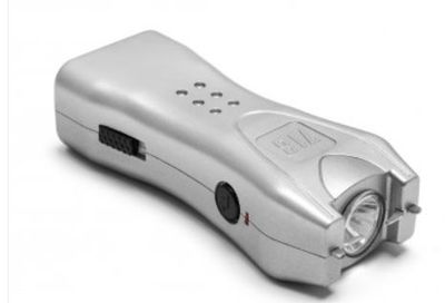 Stun gun: SILVER 80MV FLSHLGHT