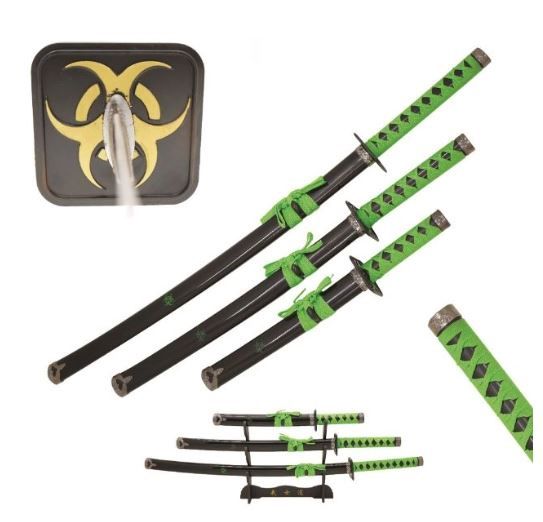 Sword Set 3pc: Biohazard GRN HNDL