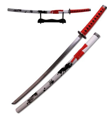 Sword Set: Red Corded HNDL WHT Scabb red