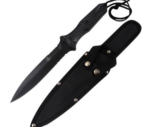 SE Boot Knife Serr FT BLD Dbl Edge 12.5"