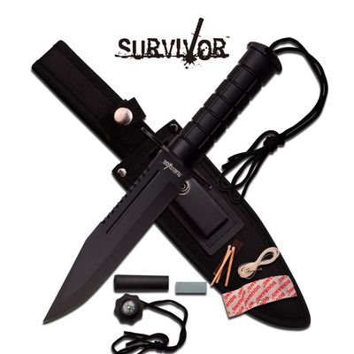 Surviv FXD KNF: 12" BLK BLD Saw back kit