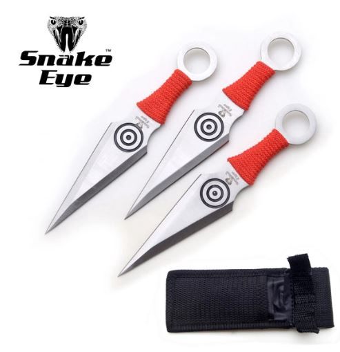 THRWR 3 PC; Red cord HNDl BLK dot