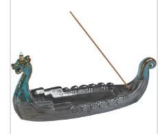 Incense Holder: Ceramic Viking Ship