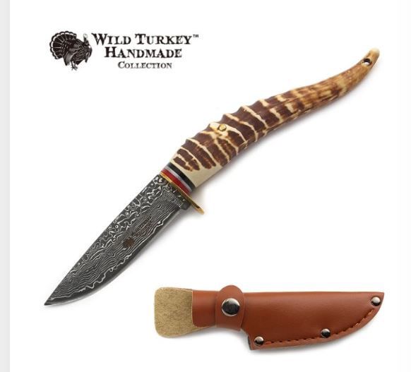 Wild Turkey Dmasc BLF Stag Horn HNDL 9&quot;