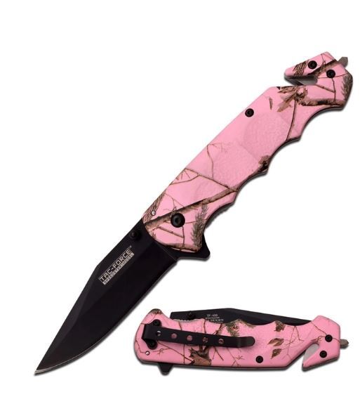 KNF: PNK Camo HNDL SBC, GB, BLK BLD