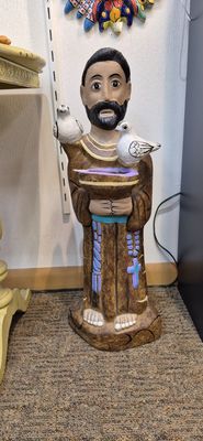 Ceramic Statute: St Francis HND PNTD 30&quot;