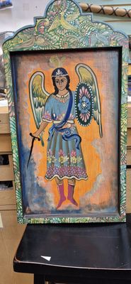 Framed Retablo - St Michael