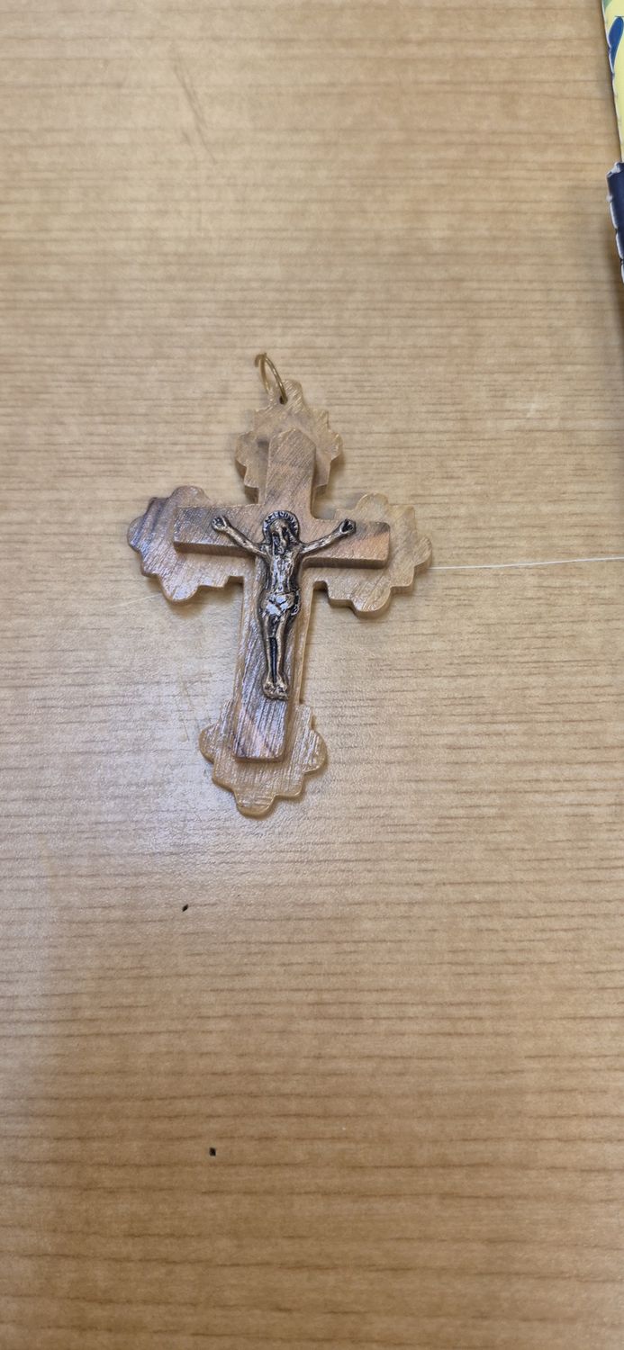 Pendant: Jerusalem Crucifix Olive wood