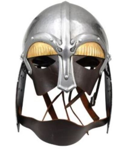 Helmet: Barbarian Warrior LTHR Lames back
