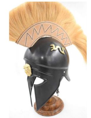 Helmet: Greek Corinthian w/ TAN PLUME