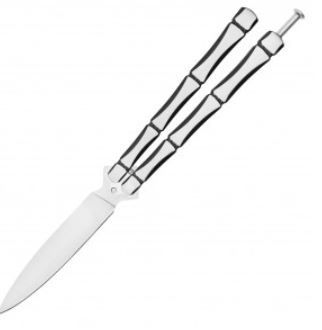 Butterfly Knife: Bone shaped HNDL 9.5&quot;