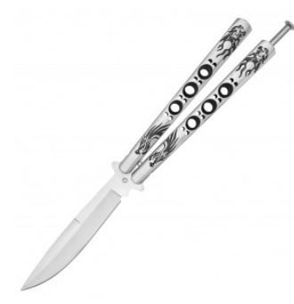 Butterfly Knife: Laser etch Dragon BLD/HNDL