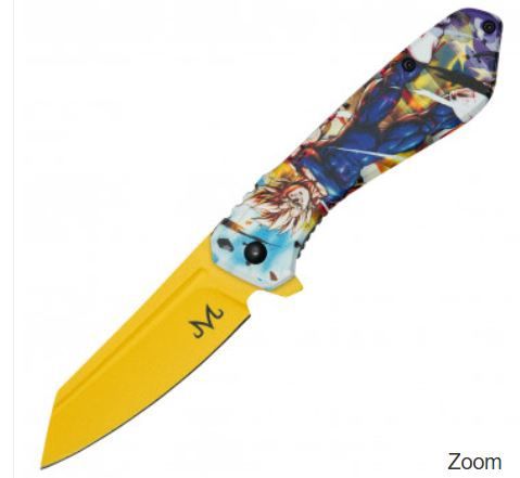 Knife: Evi Prince PRNT HNDL YLW BLD