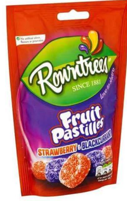 Rowntree Fruit Strawberry&amp;Blackcurrant Pouch