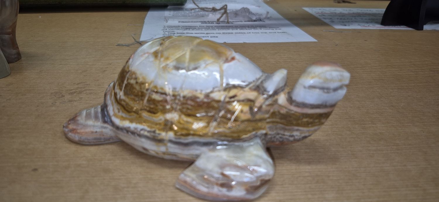 Onyx Carvings: Turtle