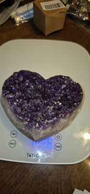 Amethyst Heart Shape Cluster 1.5KG