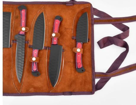 Chef Set: Titan 5 pcs BLK Diamond  Damasc