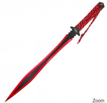 Hero&#39;sEdge Red Machete25&quot; &amp; 2Thrwr 6&quot;