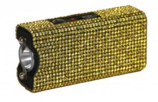 Stun Gun: GLD Rhinestone Keychain