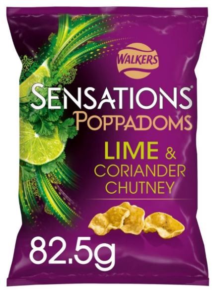 Walker&#39;s Poppadoms Lime &amp; Coriander