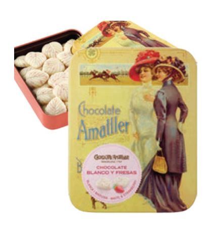 Amataller WHT Choco Leaves w/ Strawberry
