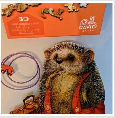 Wood Figure Jigsaw: Hedgehog