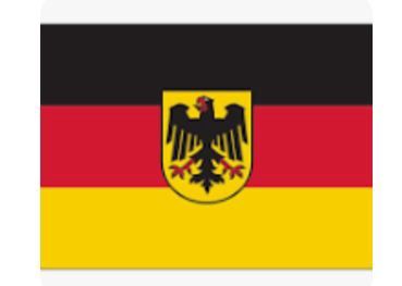 Germany with Crest Flag