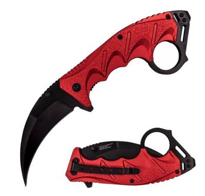 Karambit: Red Ergogrip HDL8.5" Surg Steel
