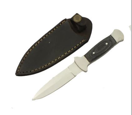 Red Deer Dagger BLK buffalo HNDL  9&quot;