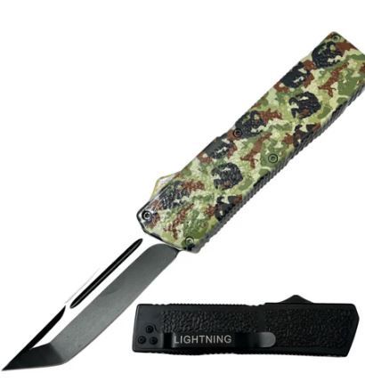 OTF: Lighting CAMO HNDL Tanto  8&quot;