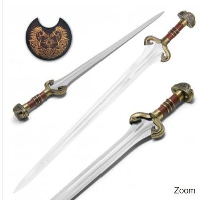 LOR Sword of Eowyn+WD Plaque HNDL Horse Guard