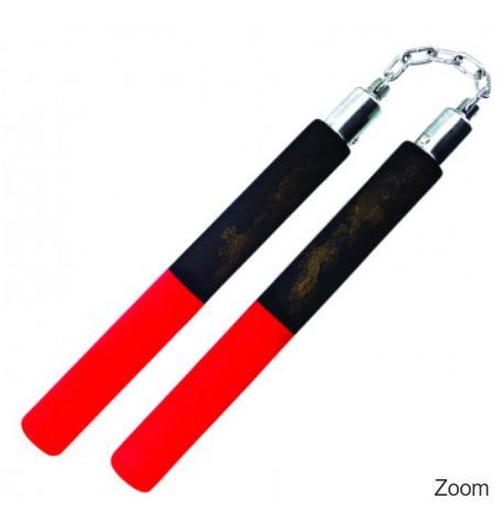 Foam: Nunchaku half red half BLK Ball bearing