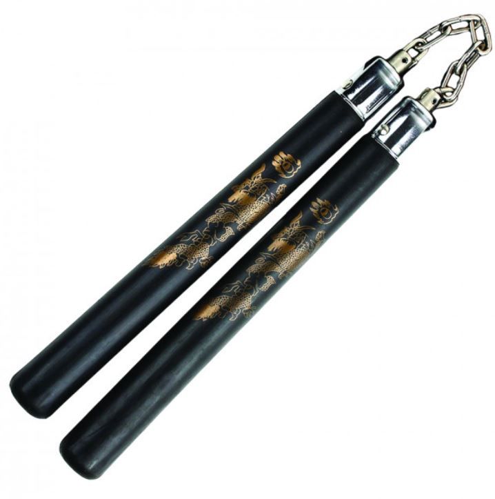 Nunchuck: Hard Rubber BK Ball bearing chain