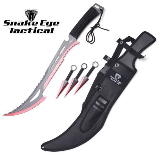 Ninja Sword w/ 6"Throwing knife set -SE