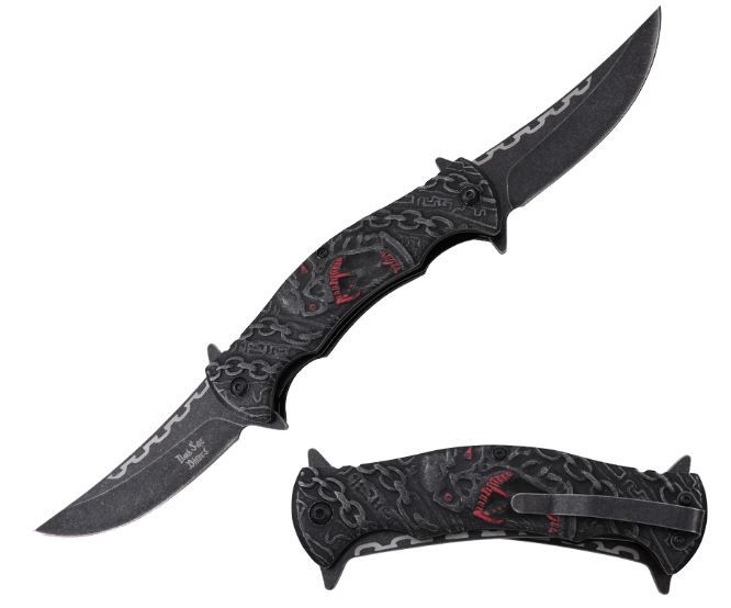 Dark Side Knife: 12" DBL BLades Dragon HNDL