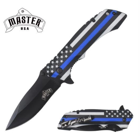 Knife: Blue Flag Art HNDL PRNT