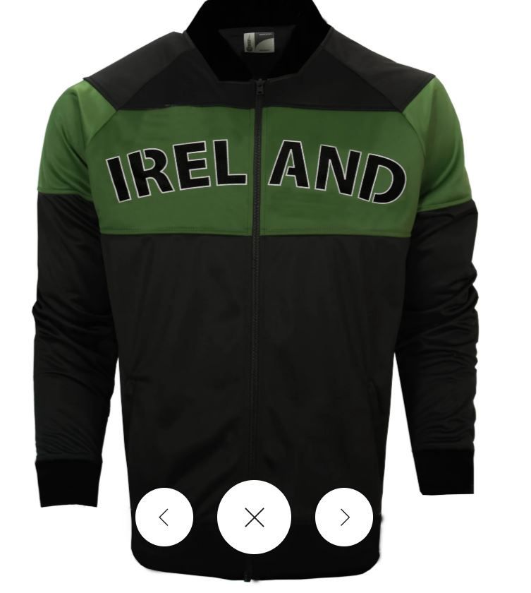 Ireland GRN&amp;BLK Bomber Jacket