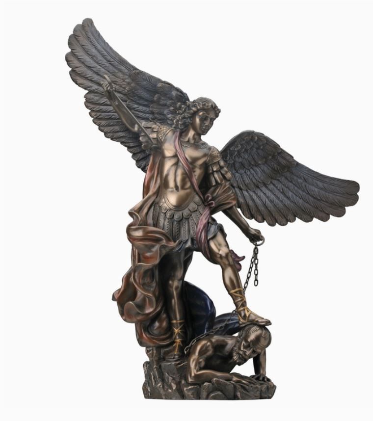 Statute:  Archangel Michael  Bronzed