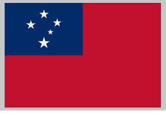 Car Flag:  Samoa