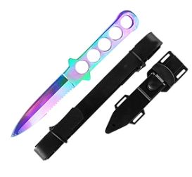 Diving  Knife: RNBW BLD Leg Strap