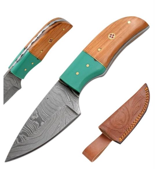 OR: HNDMD FT Damascus BLD Skinner 7"