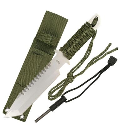 Survivor KNF:  Matte Reverse Serrat Tanto BLD 11"