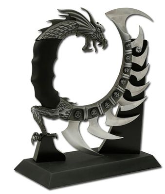 Fantasy Dragon KNF 9 Blades on Stand
