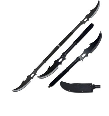 2 PC Naginata 2 tone SLVR/BLK Connected to 1 55"
