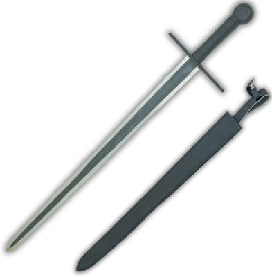 Viking Sword: HNDMD Hi Carb Steel Lthr wrap HNDL