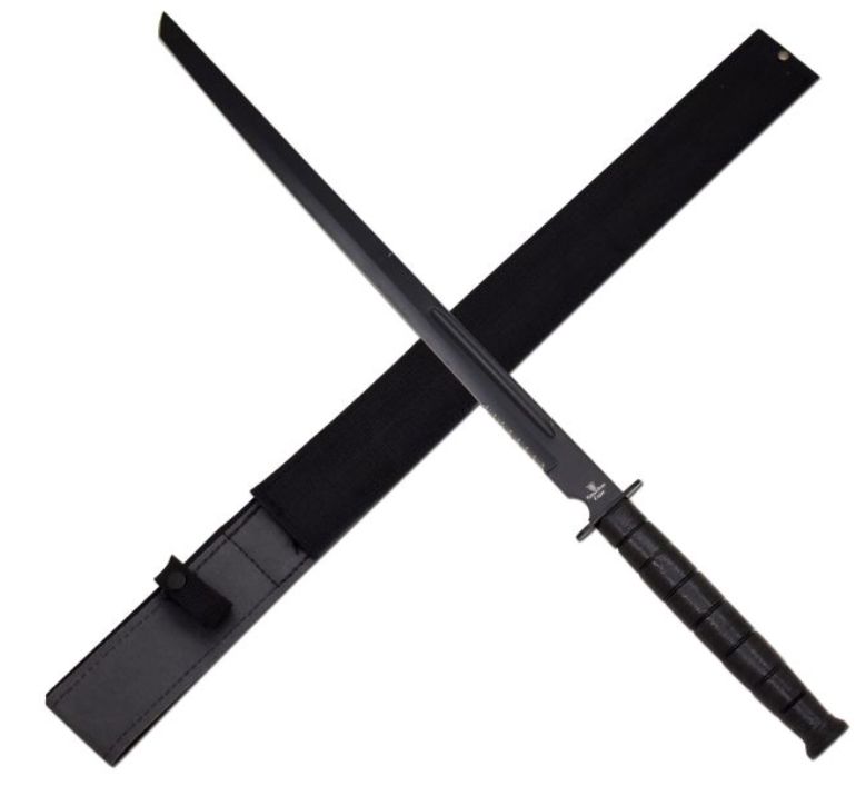 SE Ninja Sword: WWII Style HNDL&amp;BLD BLK